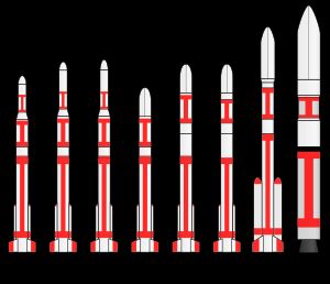 뮤 계열의 로켓들.