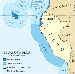페루는 200nmi까지의 영해를 주장한다.