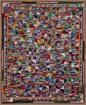 안나 윌리엄스 (미국, 1927년 출생). 퀼트, 1995. 면, 합성섬유 브루클린 박물관