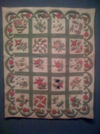 아기 침대 앨범 퀼트(1850년경)