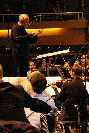 2008년 도나우에싱겐 음악제에서 SWR 심포니 오케스트라와 함께한 불레즈