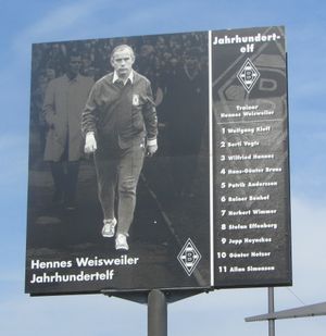 바이스바일러와 보루시아 묀헨글라트바흐 "세기의 팀" 선수들의 이름