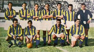 1956-57 시즌 파르마의 '지알로블루' 유니폼