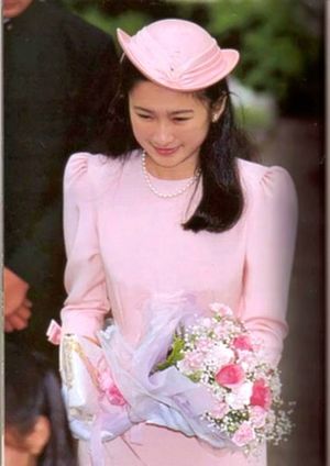 1990년 약혼 당시의 가와시마 기코