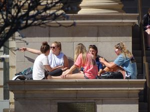 2017년 캠퍼스 내 학생들의 모습