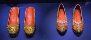 19세기 말 페라나칸 중국 결혼식 슬리퍼