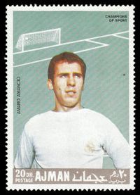 1968년 아지만 우표에 실린 아만시오