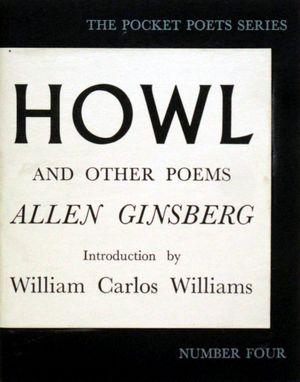 긴즈버그의 획기적인 시집 울부짖음과 기타 시들(Howl and Other Poems)(1956)의 초판 표지