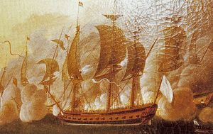 1780년 라파예트를 미국으로 데려온 프랑스 프리깃함 에르미온