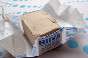 압축된 신선 효모 블록