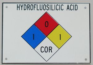 플루오로규산의 불의 다이아몬드.