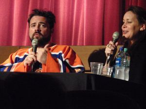 케빈 스미스와 제니퍼 슈왈바흐 스미스 (2011년 9월)