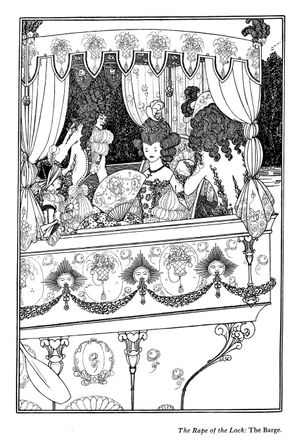 더 바지, 알렉산더 포프의 《머리털을 빗질하는 이야기》의 삽화, 1896