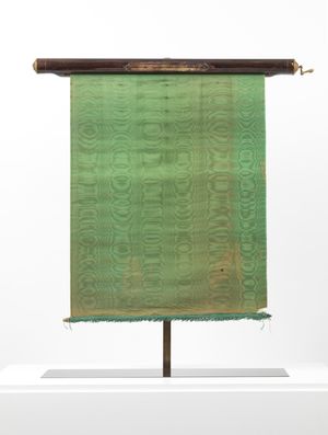 알퐁스 알레, 아직 젊은 나이에 풀밭에 배를 대고 압생트를 마시는 남창들, 마차 커튼, 1897년 이전.