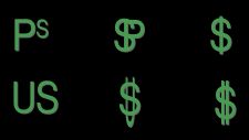 Dollar symbol evolution