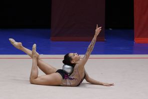 2019년 이스라엘 전국 선수권 대회에서 볼 종목을 연기하는 아슈람