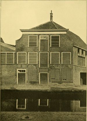 1926년 철거되기 전, 레이우엔훅의 출생지인 오스테인데