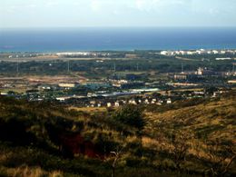 개발 중인 카폴레이 시가지, 마카키로 고지에서 촬영
