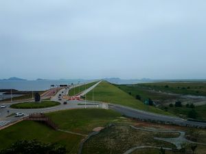 새만금 방조제의 모습