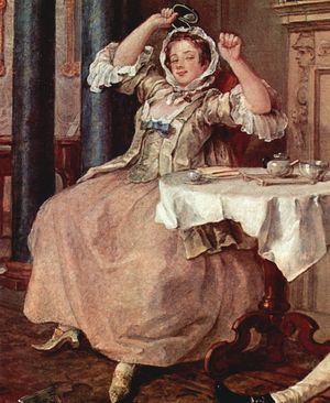 유행 결혼 2 (부분), 1743년경, 런던 국립 갤러리 소장