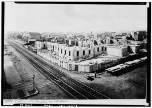 마이브리지가 촬영한 샌프란시스코 조폐국 건설 기록 사진