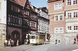 1974년 마르크트플라츠의 트램