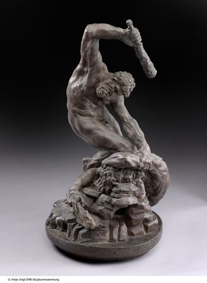 바초 반디넬리, 헤라클레스와 카쿠스, c. 1525, 채색된 밀랍(나무 받침대 위), 보데 박물관, 베를린