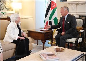 옐런과 요르단의 압둘라 2세 국왕 (2021년 7월 20일)