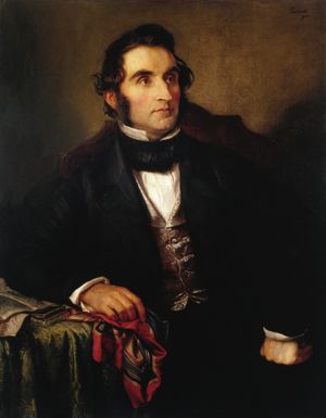 빌헬름 트라우초르트가 그린 유스투스 폰 리비히, 1846년경