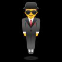 Man in Business Suit Levitating emoji