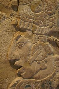 키니치 칸 바람 2세, 팔렝케의 많은 통치자 중 한 명. 사원 XVII 석판 세부 사항.