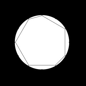 반음계 원에서의 온음계