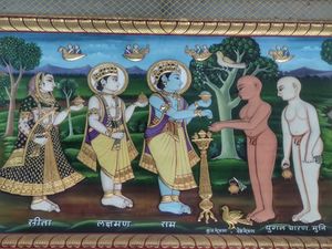 괄리오르의 스와른 자인 사원에서의 '자인 라마야나' 묘사