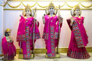 지브롤터 힌두 사원(지브롤터)에서 숭배하는 라마, 시타, 락슈마나, 하누만