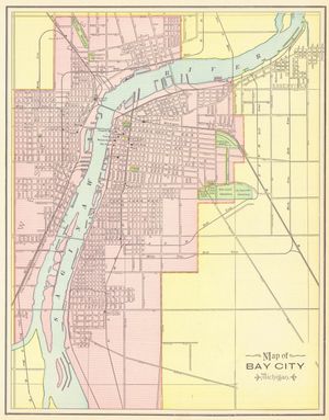 1898년 베이 시티 시가지 지도