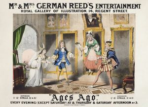 프레데릭 클레이가 길버트에게 설리번을 소개한 리허설 중 오래 전의 시대 포스터