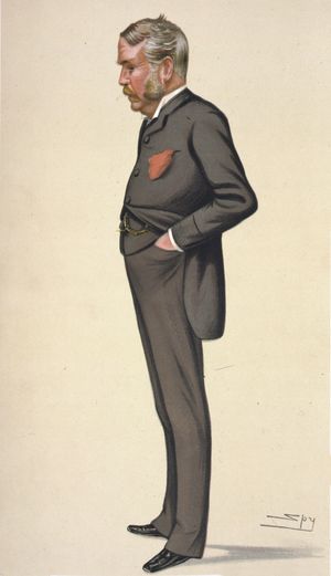 1880년대 잡지 배니티 페어에 실린 만화가 '스파이'가 그린 길버트