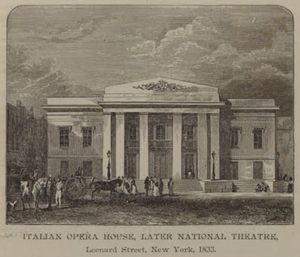 이탈리아 오페라 하우스, 뉴욕, 로렌초 다 폰테 컴퍼니