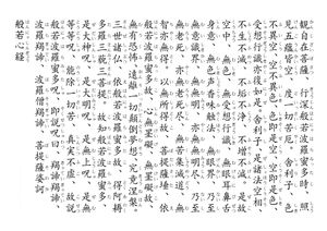 현장 삼장 번역. 후리가나는 종파에 따라 약간의 차이가 있다.