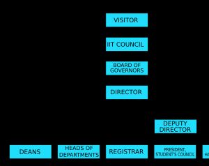 인도 공과대학교의 조직 구조