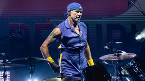 채드 스미스 (2019년 사진)는 1988년부터 레드 핫 칠리 페퍼스의 드러머로 활동하고 있다.