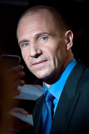 런던 영화제에서의 파인스, 2013년 10월