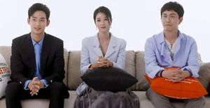 프로모션 인터뷰에 참석한 김수현, 서예지, 오정세