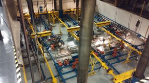 무대 뒤 유압 시스템