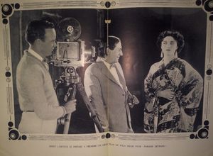 폴라 네그리와 에른스트 루비치, 1926년 영화 Forbidden Paradise 촬영 현장