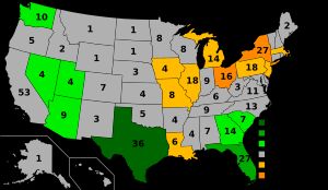 2010년 인구 조사에 따른 미국 하원 선거구 할당