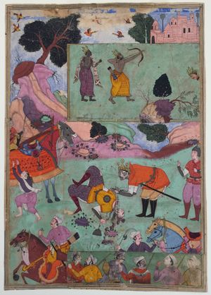 비마가 두샤사나의 피를 마시다