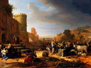 바르톨로메우스 브레인베르흐의 루스드라의 성 바울과 바나바 (루스드라의 제물), 1637년, 프린스턴 대학교 미술관