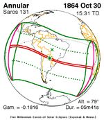 1864년 10월 30일 금환 일식