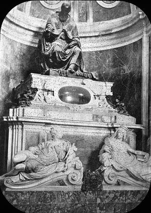 이탈리아 로마. 성 베드로 대성당, 바오로 3세의 무덤. 브루클린 박물관 기록 보관소, 굿이어 기록 보관소 컬렉션.
